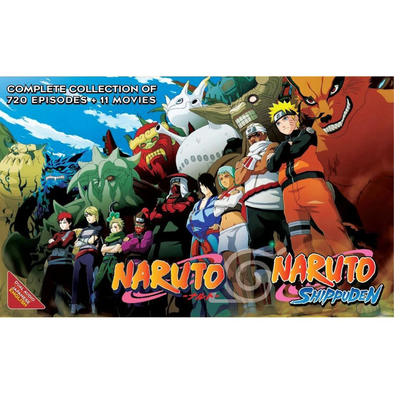 Naruto Complete Series Anime DVD Collection Dual Audio Dubbed Box