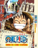 One Piece Movie Collection (1-15 & 3 Ova & 13 Special) Anime DVD Collection All Region Dual Audio English Dubbed and Subbed Box Set