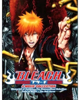 Bleach Movie 1-4 Anime DVD Collection All Region Dual Audio English Dubbed and Subbed Box Set