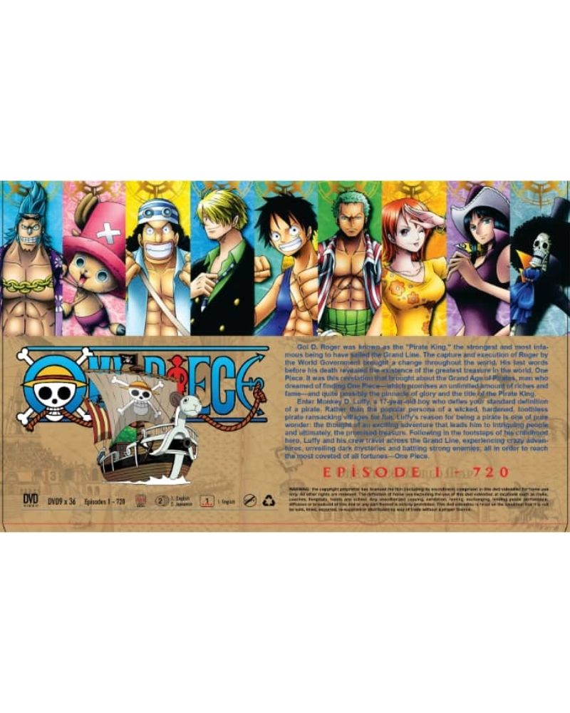 One Piece Complete Series 1-720 Anime DVD Collection Dual Audio